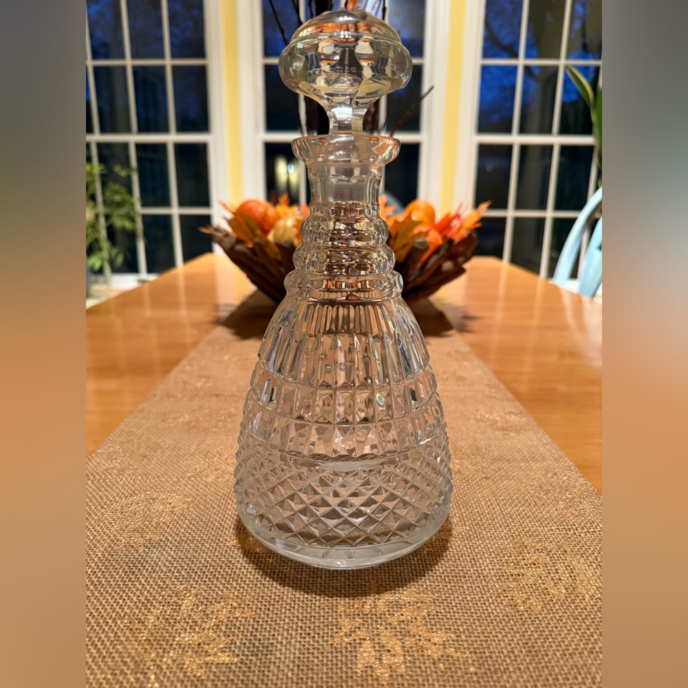 Antique Cut Glass Decanter (Georgian Style)